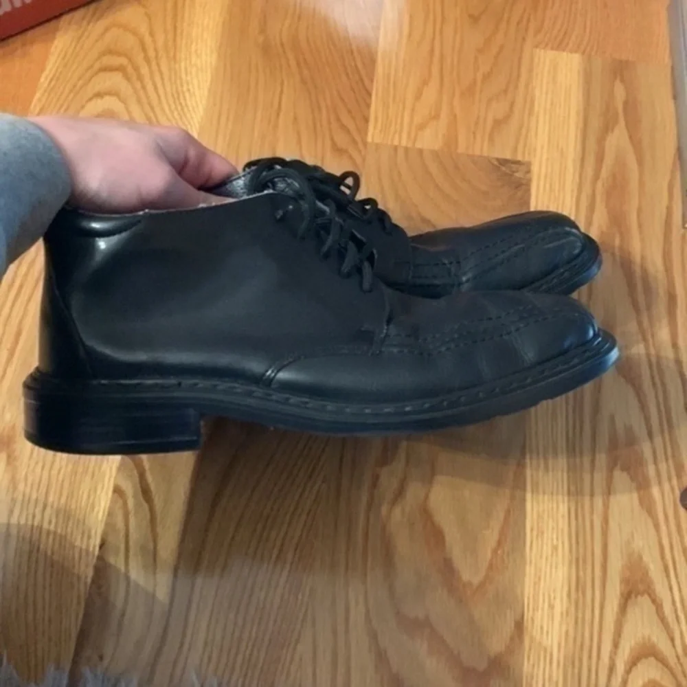 Rieker Risked anti stress mens ankle chukka boots black leather size 43